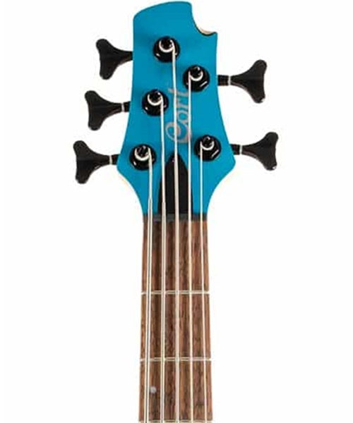 Cort Bajo Eléctrico 5 Cuerdas Azul Brillante C5 DELUXE CBL, Serie Artisan