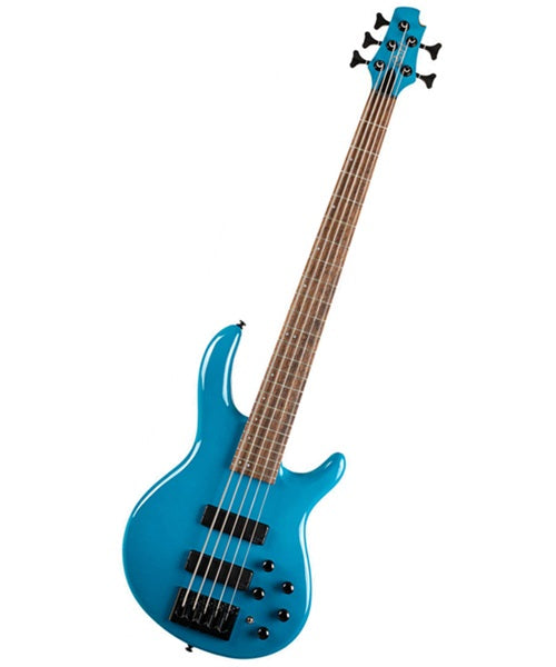 Cort Bajo Eléctrico 5 Cuerdas Azul Brillante C5 DELUXE CBL, Serie Artisan