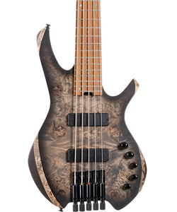 Cort Bajo Eléctrico 5 Cuerdas Natural Sombreado Negro Mate SPACE 5 SDB con Funda, Serie Artisan Space 5