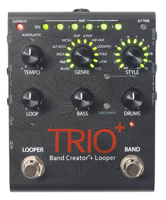 DigiTech Pedal de Efecto TRIOPLUS-V-04 Trio+ con Adaptador