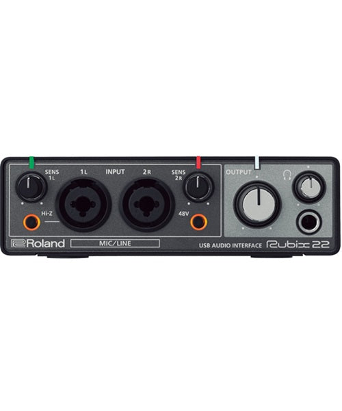 Roland Interfaz de Audio 2 Canales RUBIX22 IN/OUT para IPad, Mac & PC