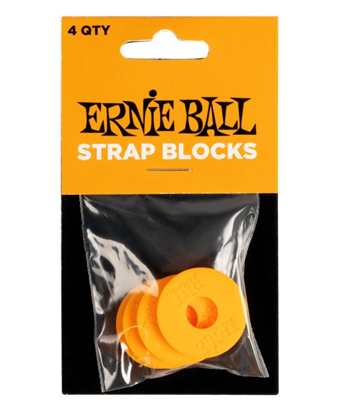 Seguros Ernie Ball 5621 para Tahalí Plástico Anaranjado (4 pzas)