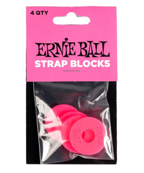 Seguros Ernie Ball 5623 para Tahalí Plástico Rosa (4 pzas)