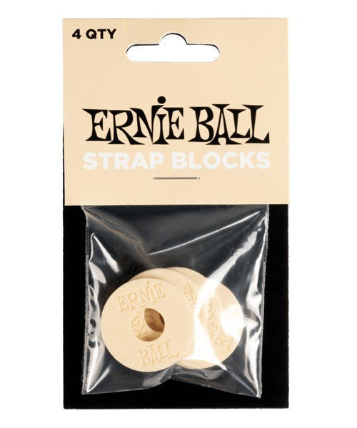 Seguros Ernie Ball 5624 para Tahalí Plástico Crema 4 pzas