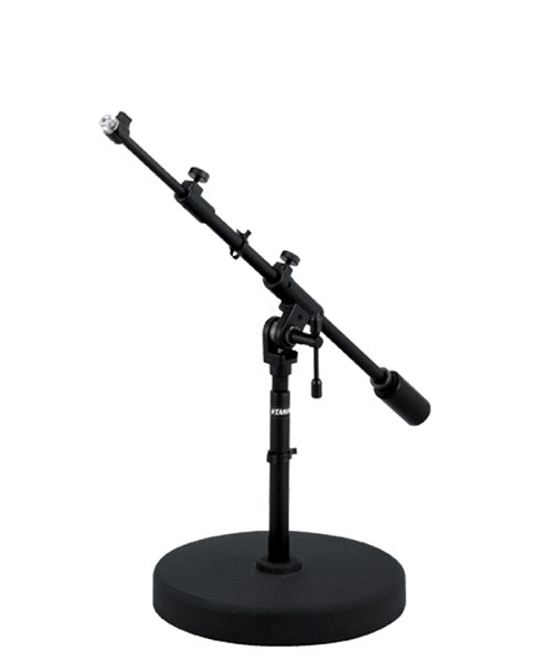 Tama Atril con Boom MS736LBK para Micrófono Negro Base Redonda Corto Iron Works Studio