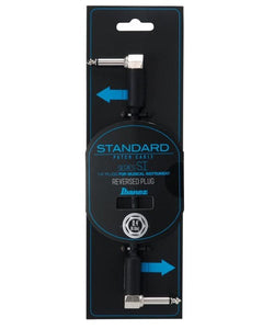 Ibanez Cable 12cm Negro SI04PR Angulado/Angulado