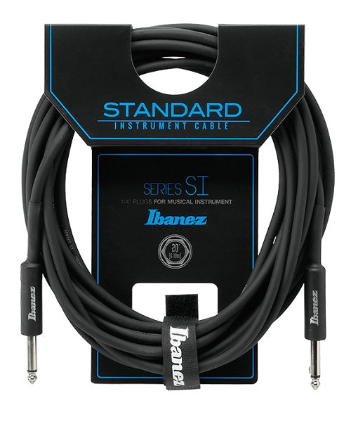 Cable Ibanez SI20 Negro Recto/Recto 6.10m