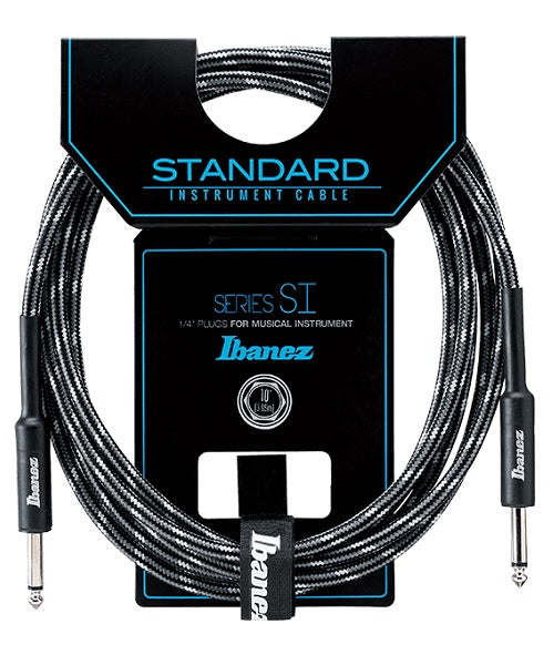 Cable Ibanez SI10-CCT Negro Gris Recto/Recto 3.05m