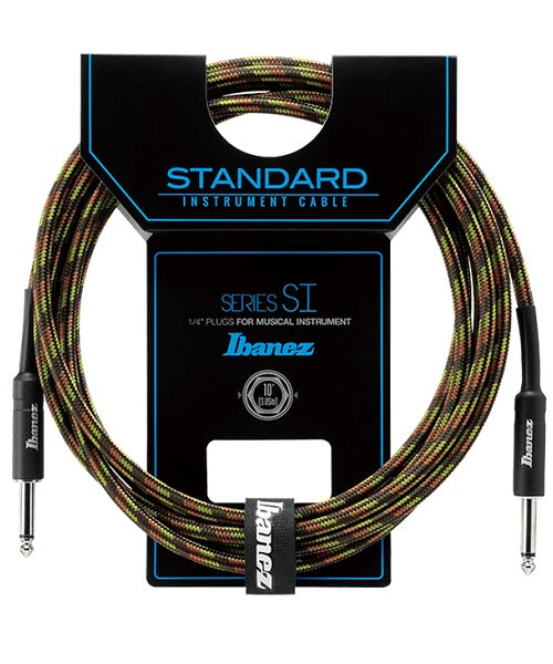 Cable Ibanez SI10-CGR Negro Verde Recto/Recto 3.05m