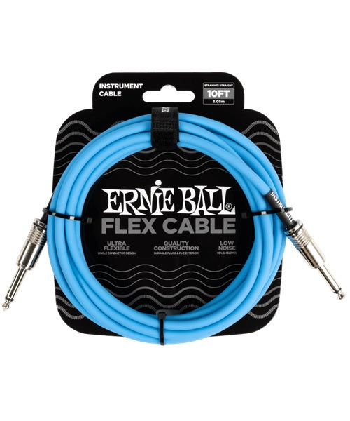 Ernie Ball Cable Flex 6412 Azul 3.048 Mts. Recto/Recto