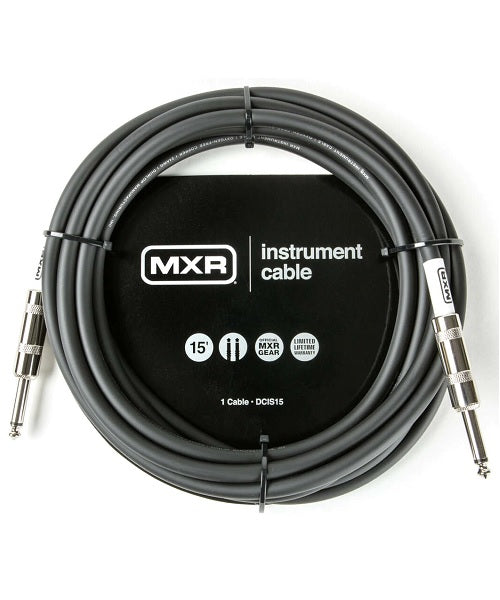 Cable Dunlop MXR DCIS15 Negro Recto/Recto 4.57m