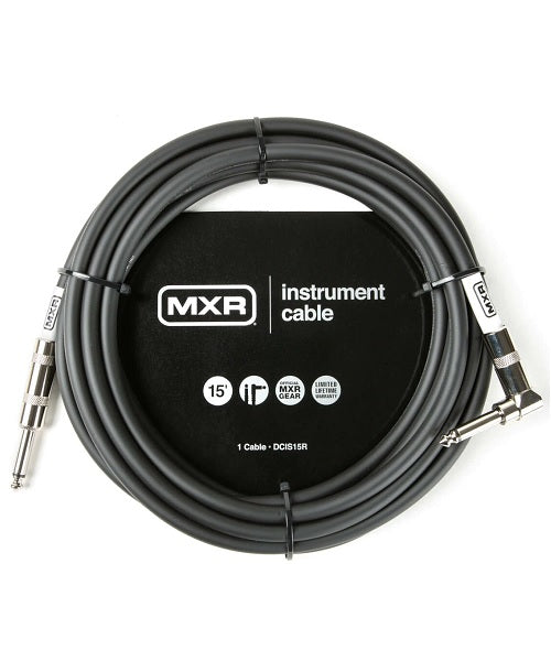Cable Dunlop MXR DCIS15R Negro Recto/Angulado 4.57 m