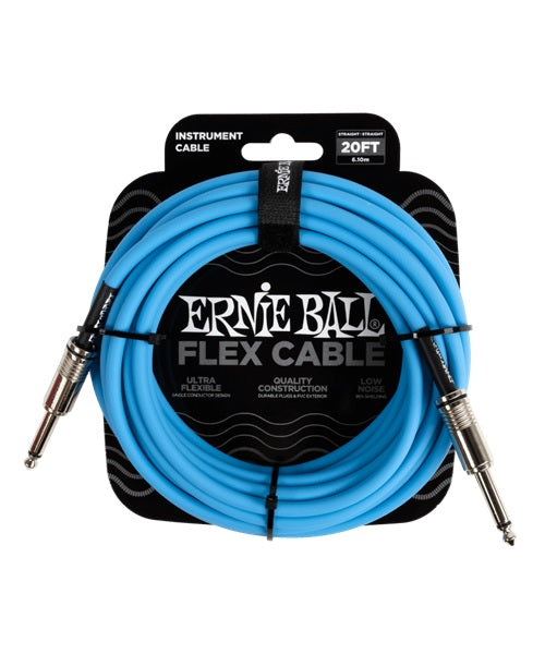Cable Ernie Ball Flex 6417 Azul Recto/Recto 6.10m