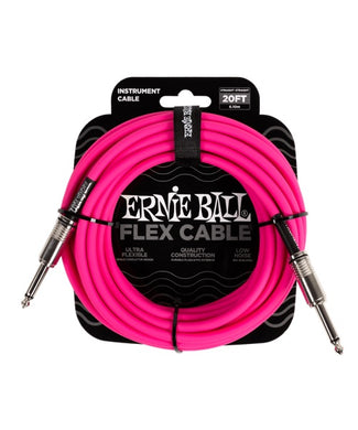 Ernie Ball Cable Flex 6418 Rosa 6.10 Mts. Recto/Recto