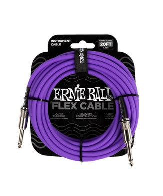 Ernie Ball Cable Flex 6420 Morado 6.10 Mts. Recto/Recto