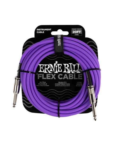 Cable Ernie Ball Flex 6420 Morado Recto/Recto 6.10m
