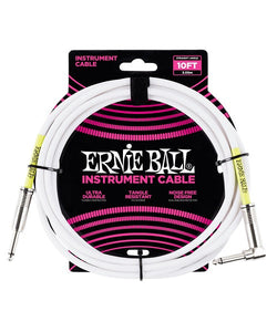Ernie Ball Cable Clásico 6049 Blanco 3.04 Mts. Recto/Angulado