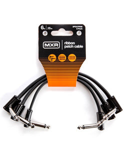 Dunlop MXR Cable 3PDCPR06, 0.1524 MTS. Negro, Angulado/Angulado, 3 pzas