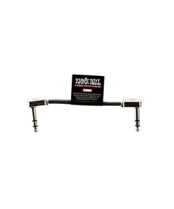 Ernie Ball Cable Estéreo Flat Ribbon 6407 Negro 0.0762 Mts. Angulado/Angulado, 1pza