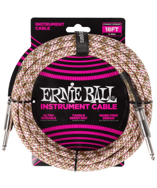 Cable Ernie Ball Braided 6430 Emerald Argyle Recto/Recto 5.48m