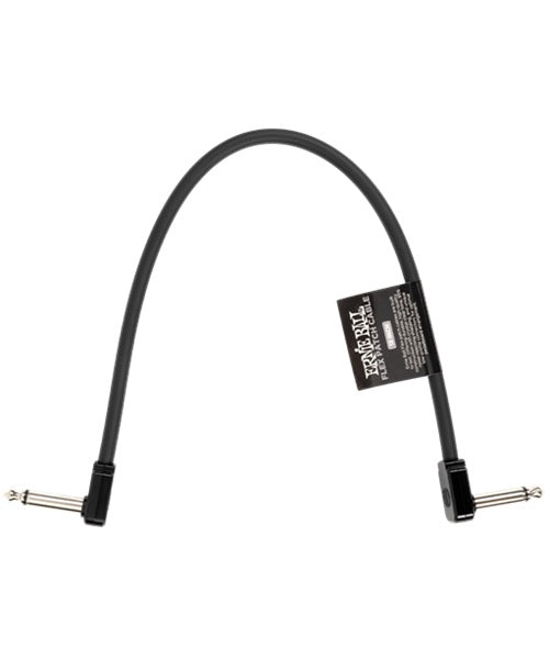 Cable de Parcheo Ernie Ball Flex Patch 6440 Negro Angulado/Angulado 1 pieza 30.48cm