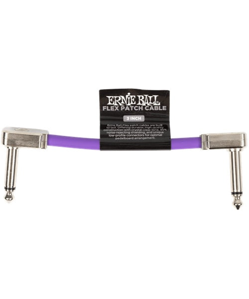 Cable de Parcheo Ernie Ball Flex Patch 6446 Morado Angulado/Angulado 1 pieza 7.62cm