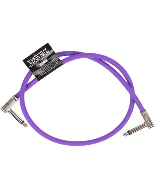 Cable de Parcheo Ernie Ball Flex Patch 6450 Morado Angulado/Angulado 1 pieza 60.96cm