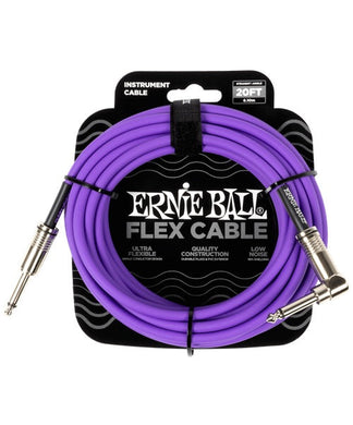 Ernie Ball Cable Flex 6466 Morado 6.10 Mts. Recto/Angulado