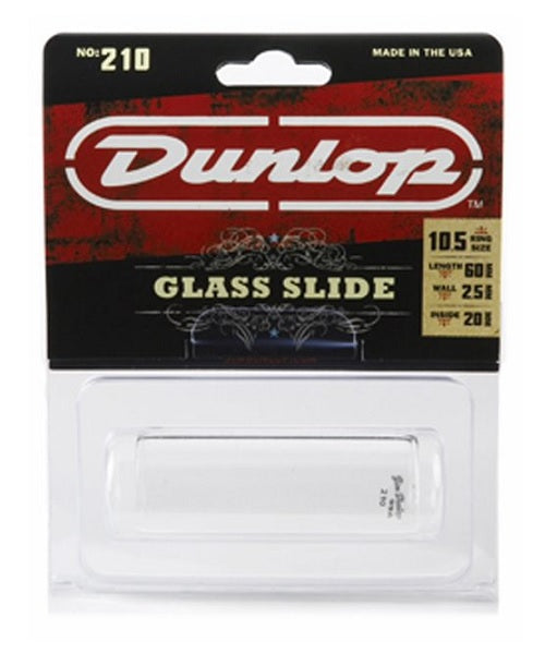 Slide Dunlop 210SI Mediano de Vidrio para Guitarra