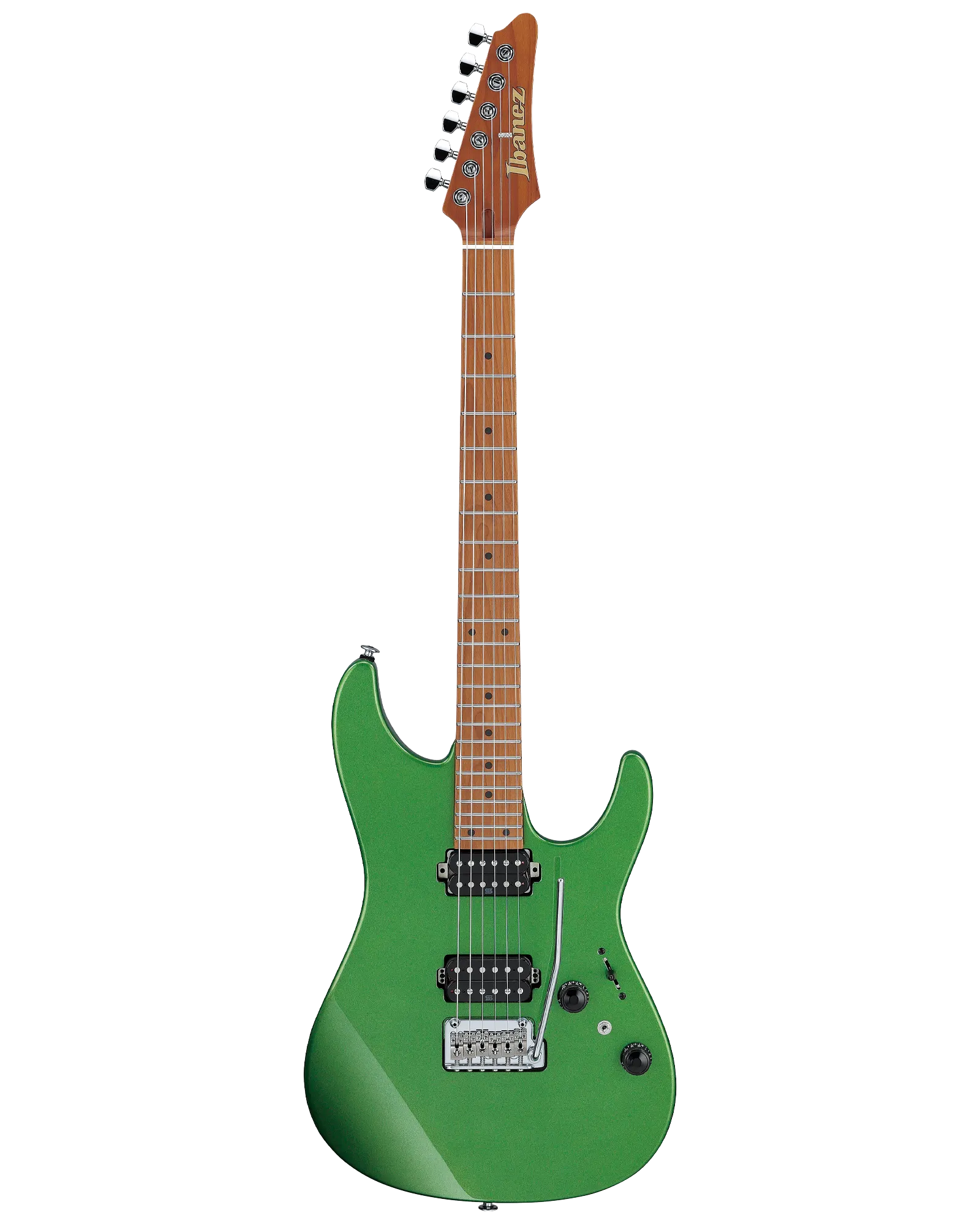 Guitarra Eléctrica Ibanez AZ Prestige AZ2402-AGM Verde Manzana Metálico con Estuche