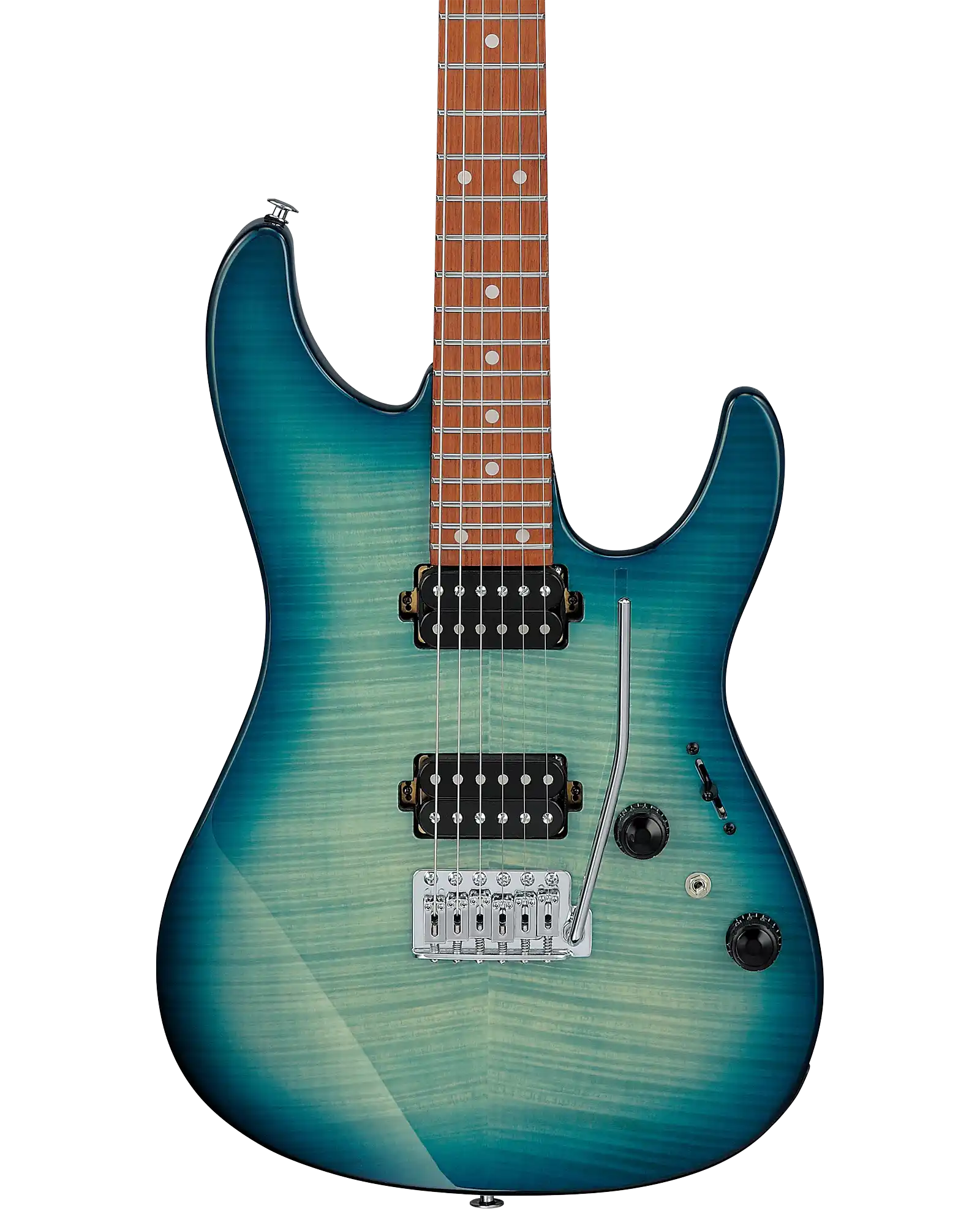 Guitarra Eléctrica Ibanez AZ Standard AZ24S1F-TXB Turquesa Transparente Sombreado