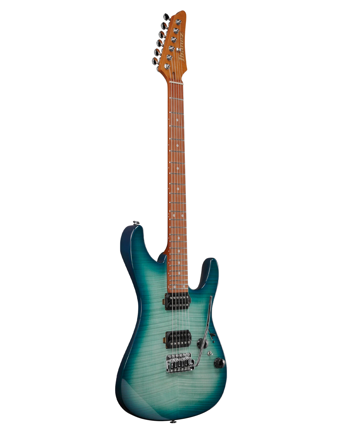 Guitarra Eléctrica Ibanez AZ Standard AZ24S1F-TXB Turquesa Transparente Sombreado