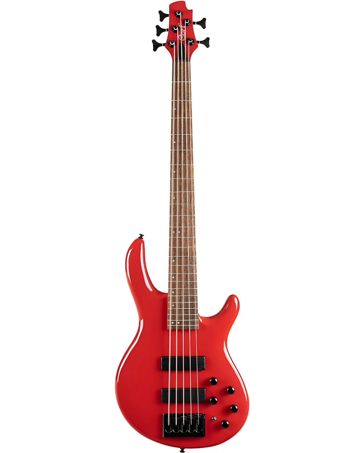 Bajo Eléctrico Cort Artisan C5 Deluxe CRD Rojo Brillante de 5 Cuerdas