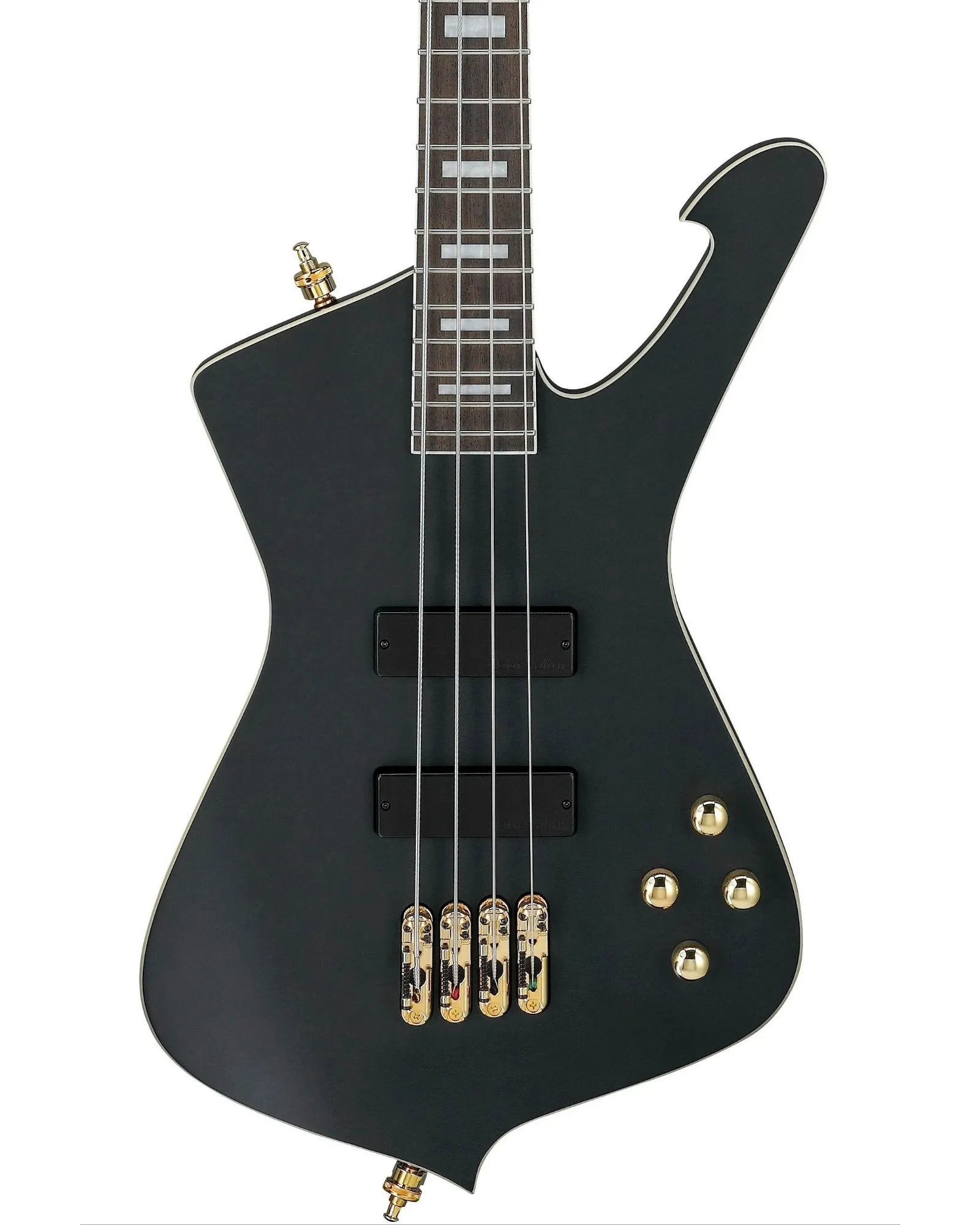 Bajo Eléctrico Ibanez Iceman ICB620-BKF Negro Mate con Funda