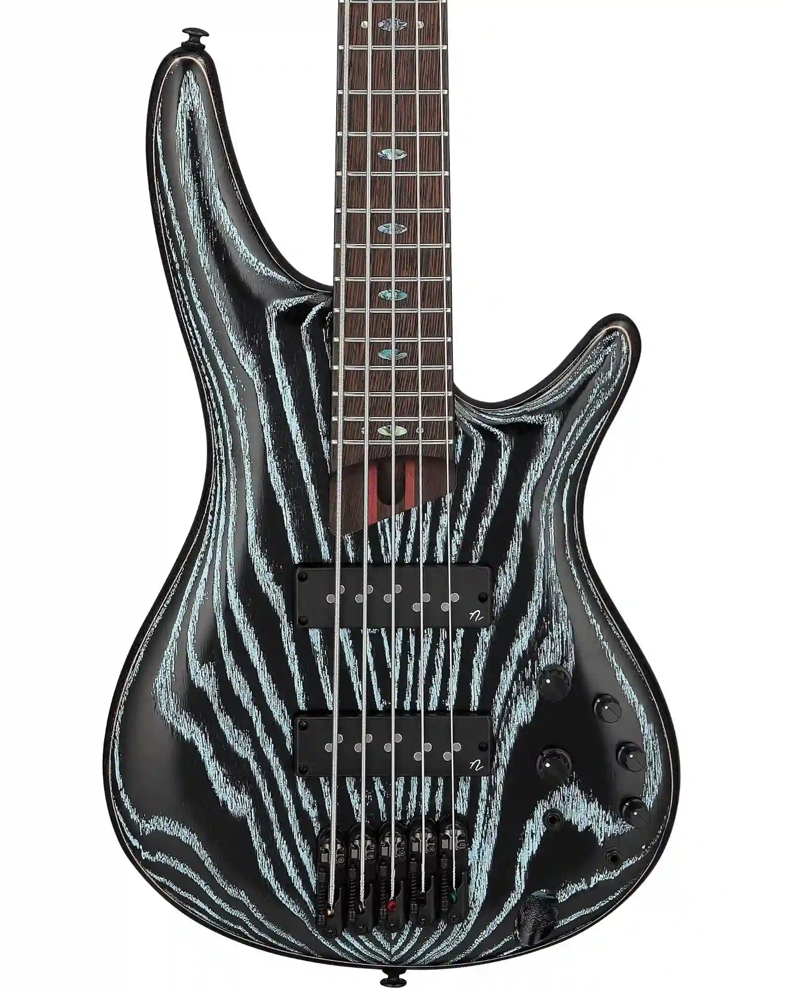 Bajo Eléctrico Ibanez SR Premium SR1325SB-AVL Entintado Aqua Mate con Funda de 5 Cuerdas
