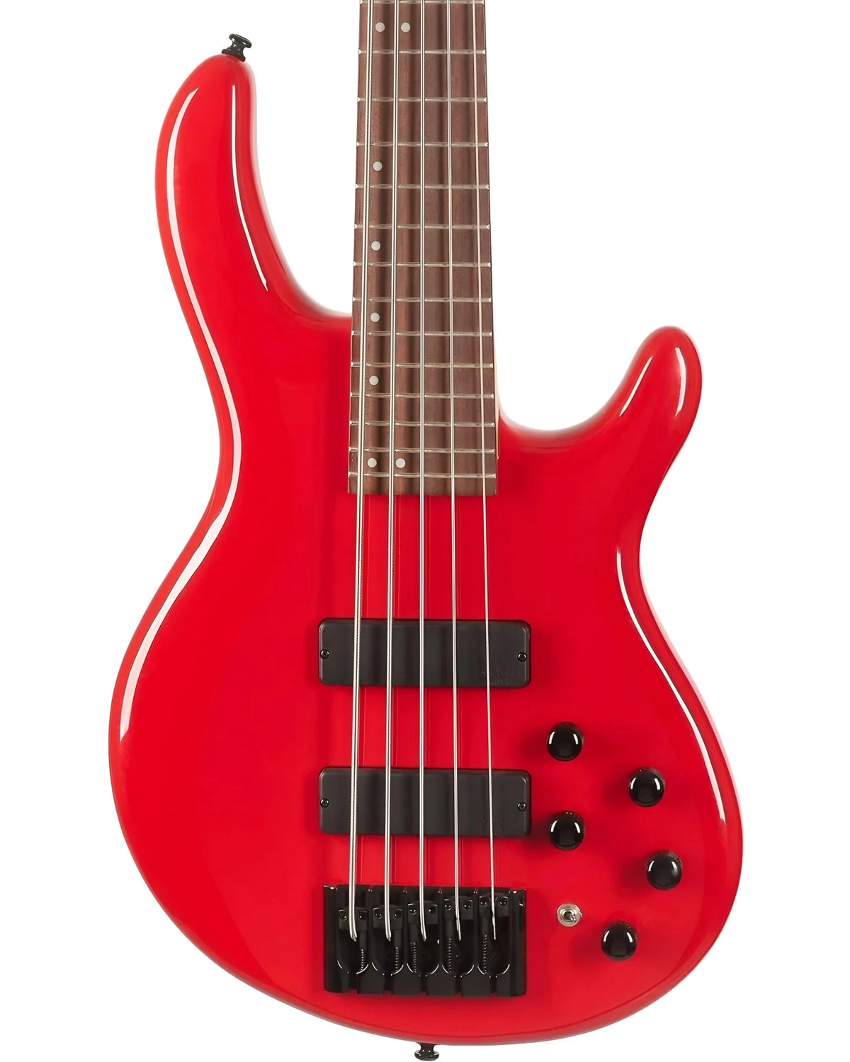 Bajo Eléctrico Cort Artisan C5 Deluxe CRD Rojo Brillante de 5 Cuerdas