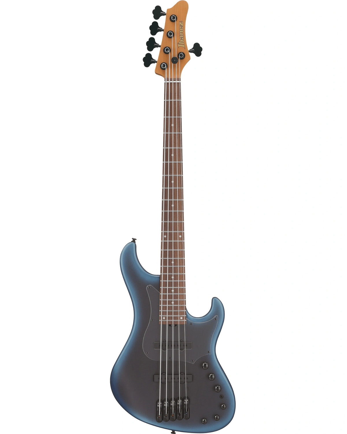Bajo Eléctrico Ibanez MDM1005-MAM Mode Negro/Sombreado Azul Mate con Funda de 5 Cuerdas