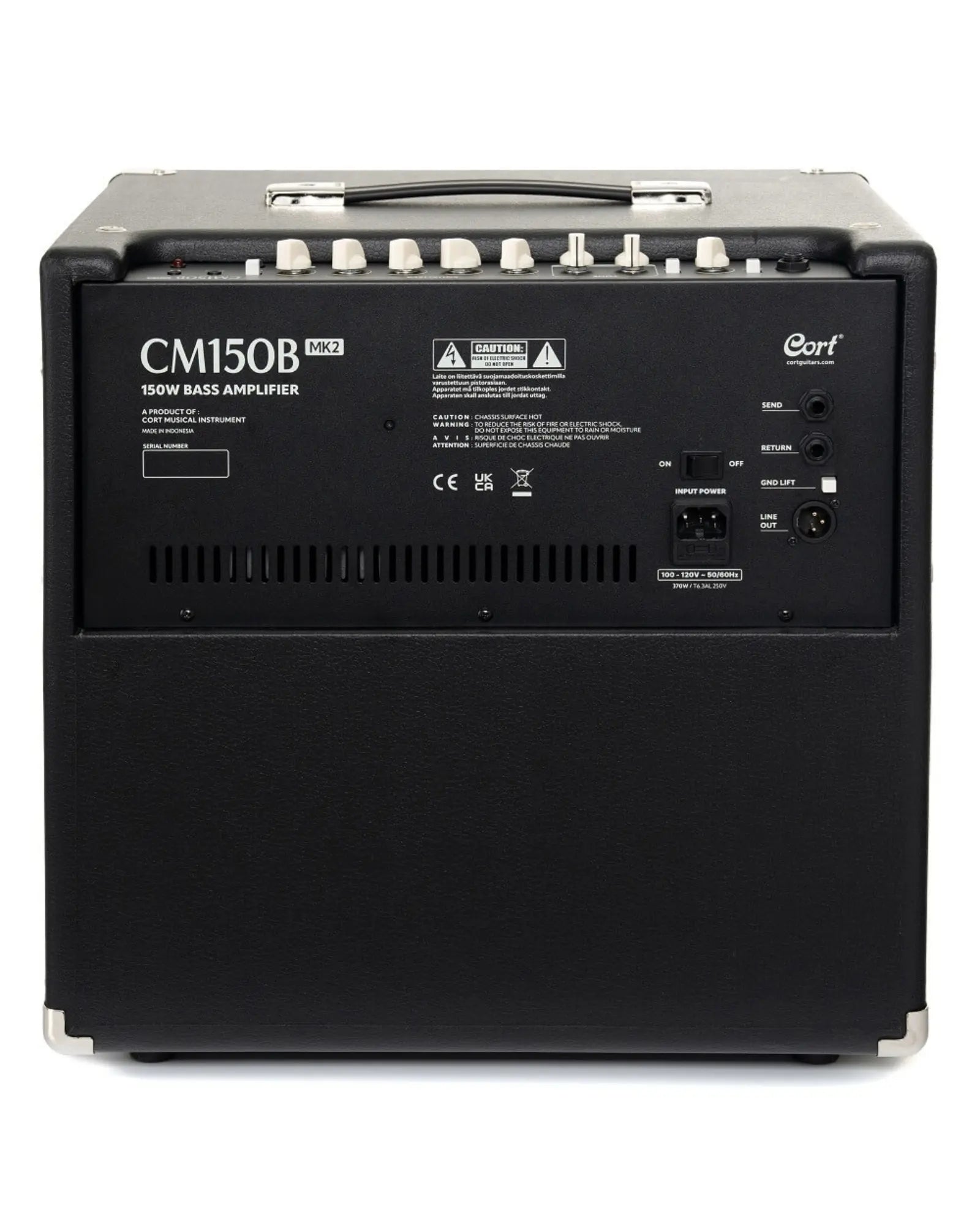 Combo Cort CM150B MK II 150W 1x12" Negro para Bajo Eléctrico