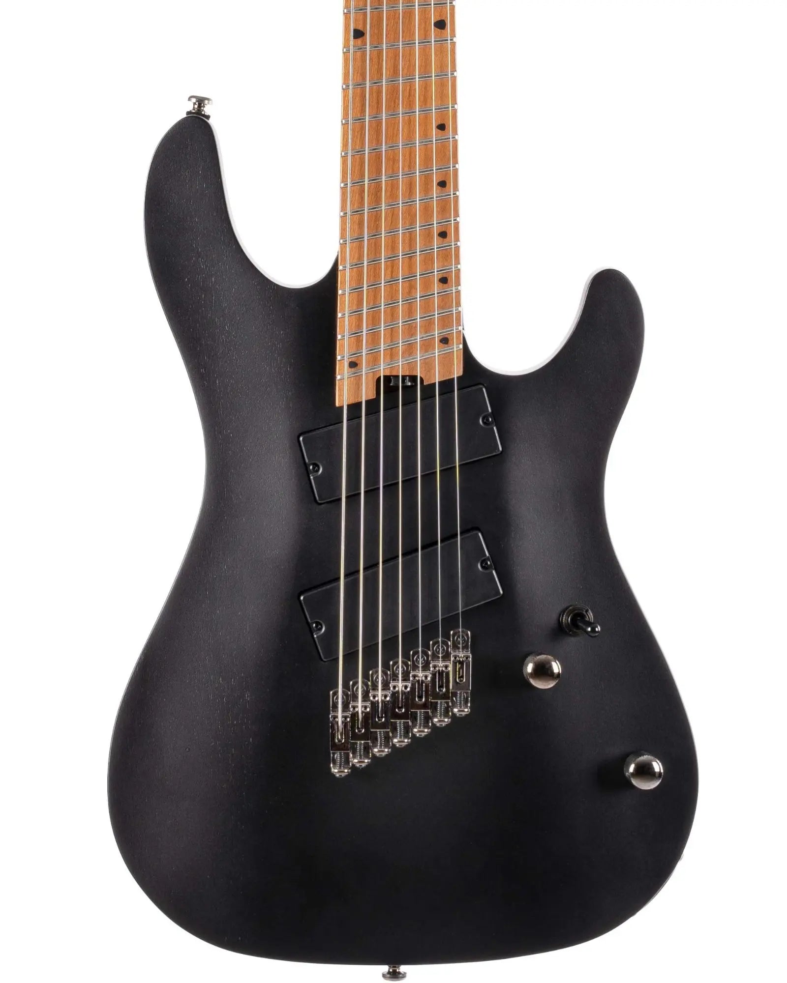 Guitarra Eléctrica Cort KX307MS OPBK Negro Mate de 7 Cuerdas