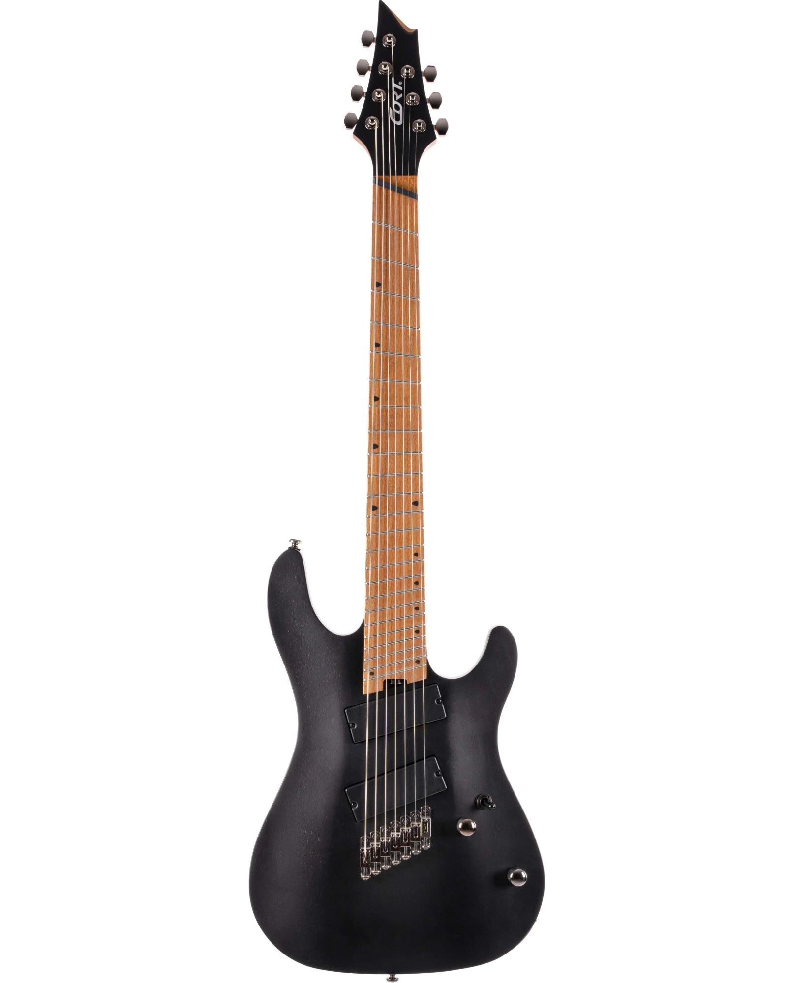 Guitarra Eléctrica Cort KX307MS OPBK Negro Mate de 7 Cuerdas