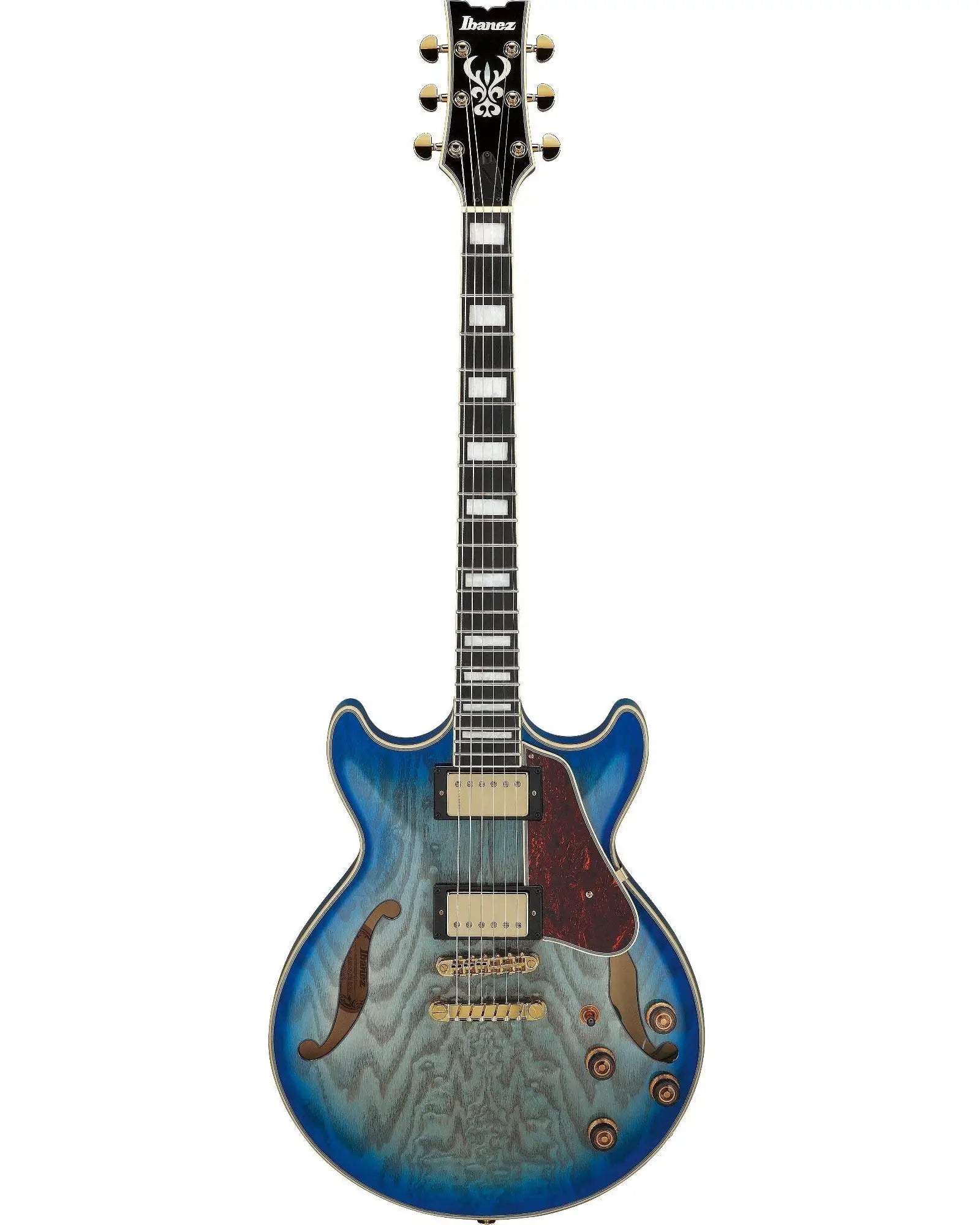 Guitarra Eléctrica Ibanez Artcore Expressionist AM93QA-JBB Entintado Azul/Sombreado Azul