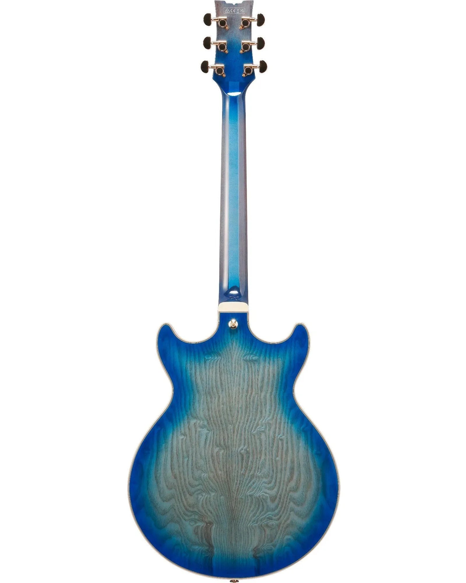Guitarra Eléctrica Ibanez Artcore Expressionist AM93QA-JBB Entintado Azul/Sombreado Azul