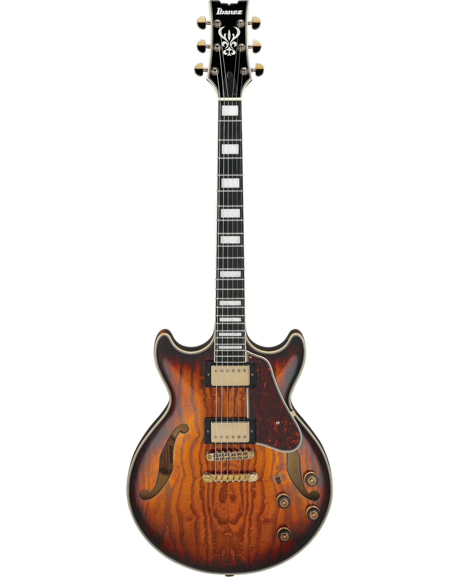 Guitarra Eléctrica Ibanez Artcore Expressionist AM93QA-VVH Entintado Café/Sombreado Café