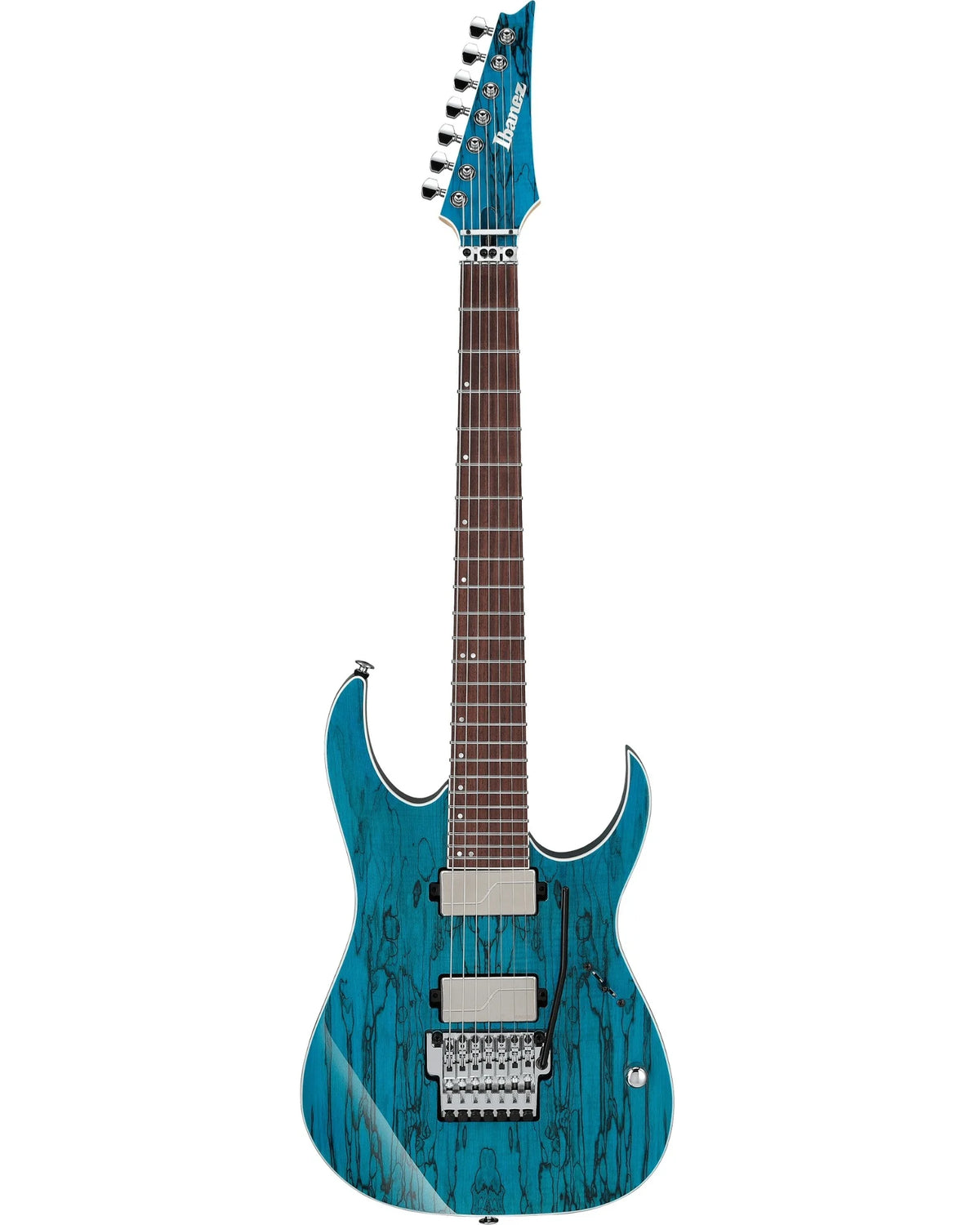 Guitarra Eléctrica Ibanez HZK1 Signature Hazuki Entintado Azul con Estuche de 7 Cuerdas