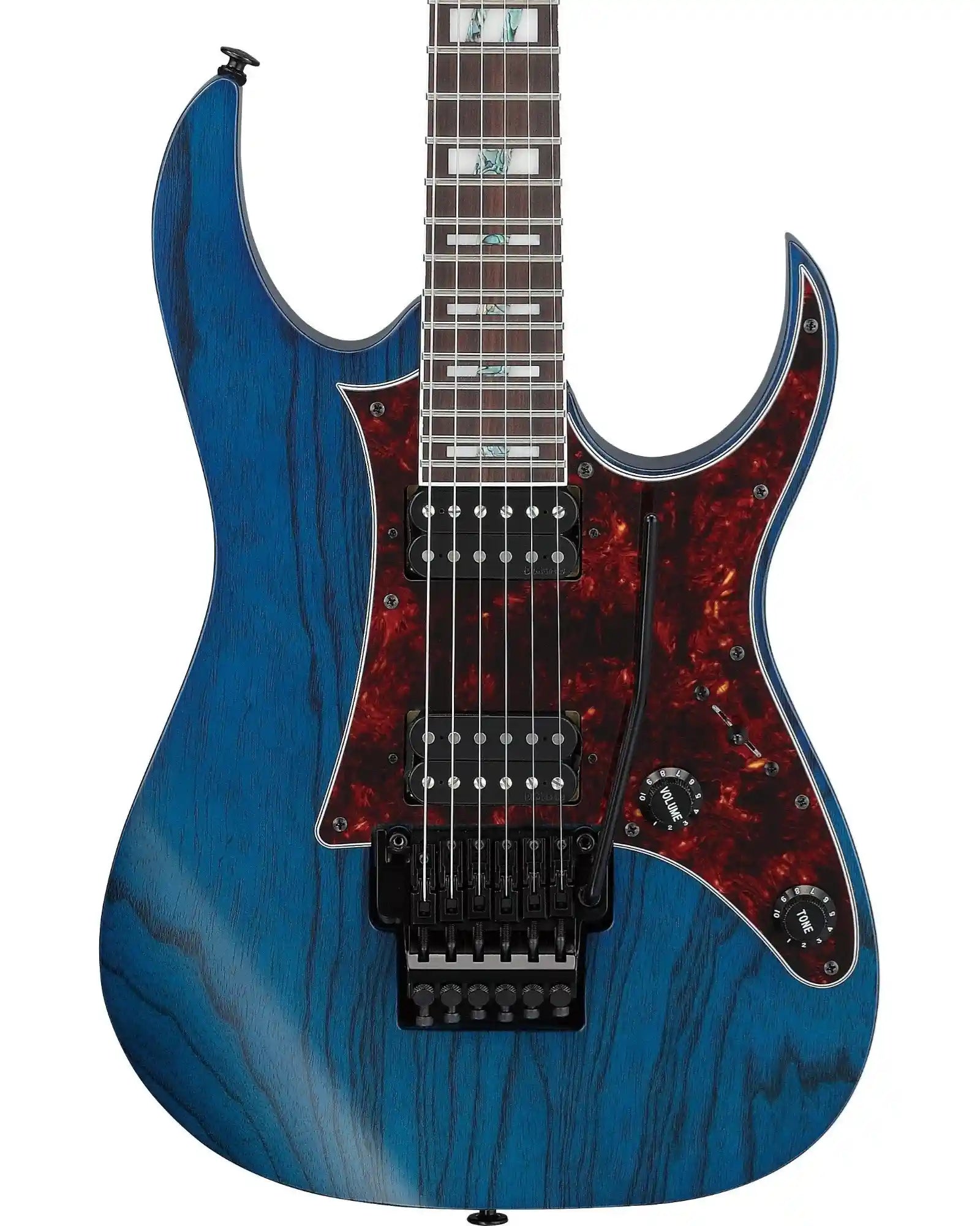 Guitarra Eléctrica Ibanez Prestige RG653DX-TDF Entintado Azul Mate con Estuche