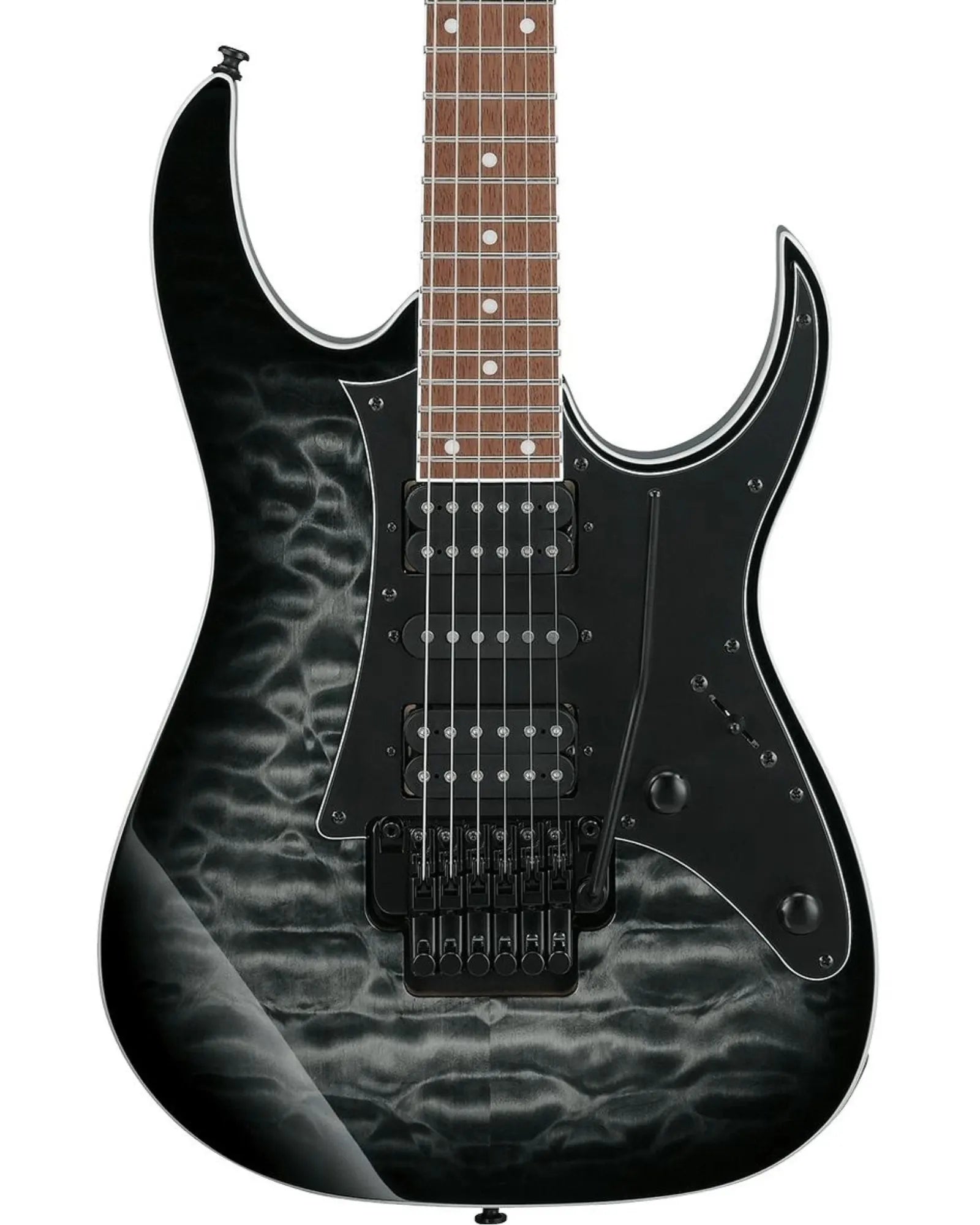 Guitarra Eléctrica Ibanez RG450QMB-TGB Entintado Gris/Sombreado Negro