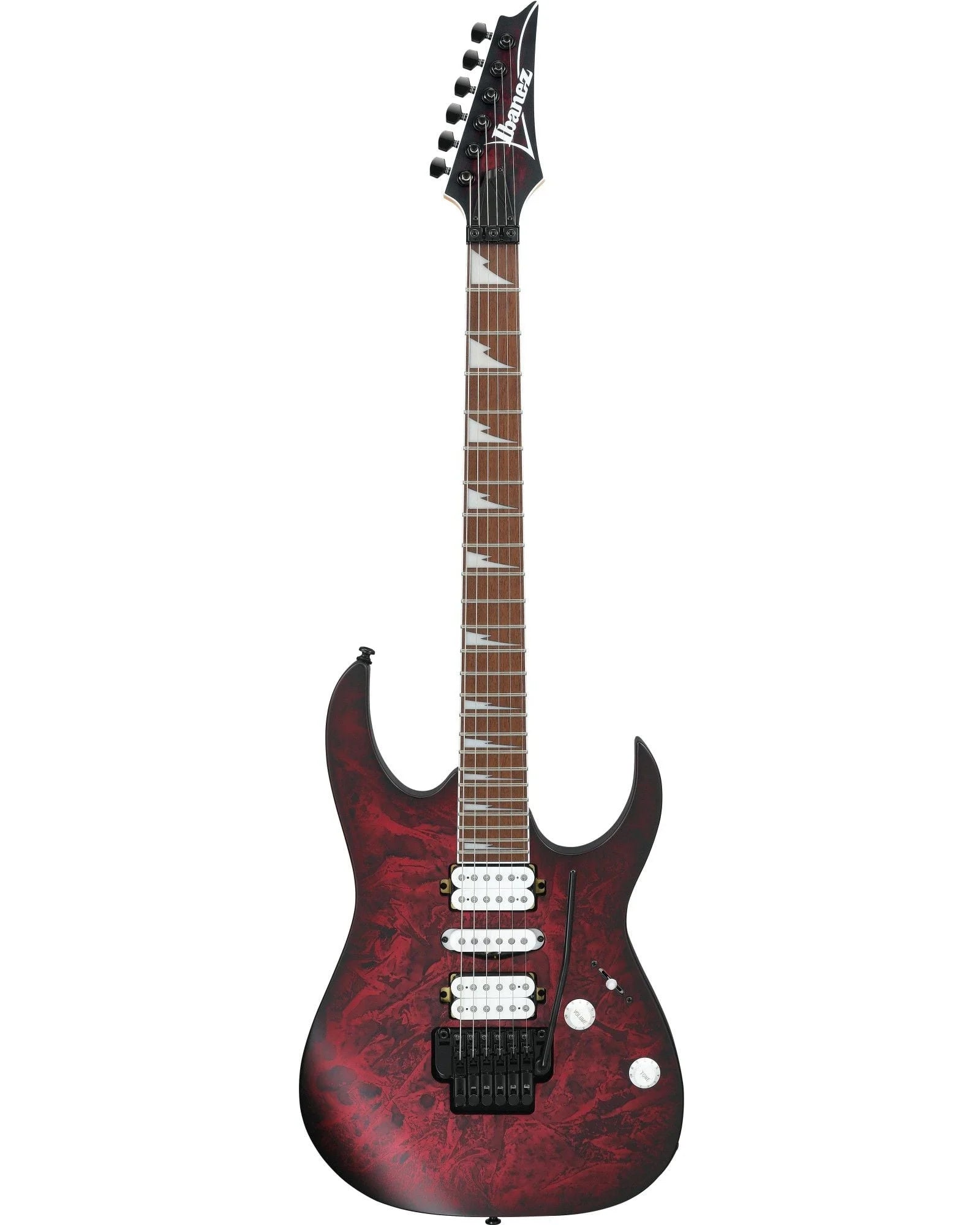 Guitarra Eléctrica Ibanez RG470DXW-WZM Vino Texturizado/Sombreado Negro Mate