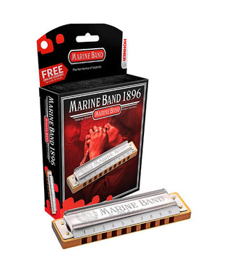 Hohner Armónica Re Mayor 1896 Plateada Diatónica M1896036X Marine Band