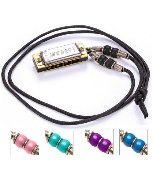 Hohner Armónica Mini Color Plástico M38N-5C, Varios Colores, Collar