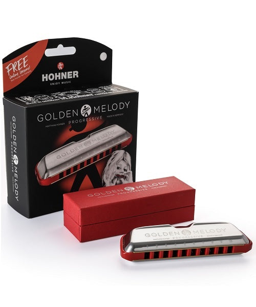 Hohner Armónica Sol Mayor M54408X Golden Melody Progressive